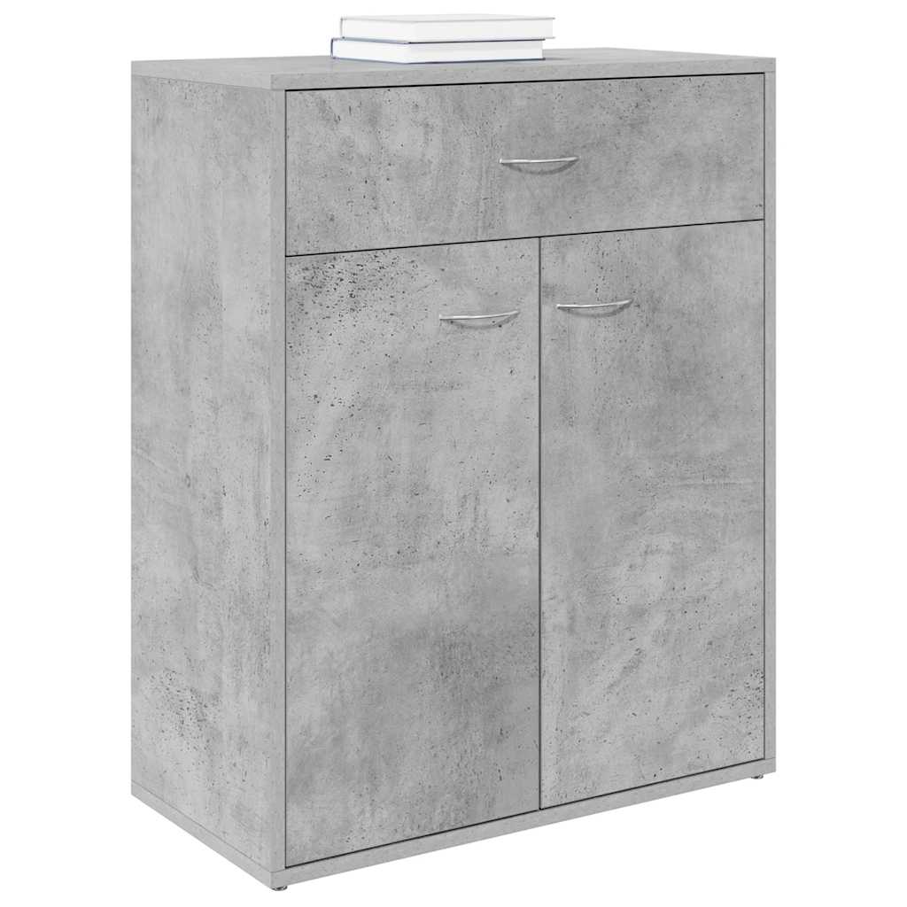 Dressoir 60x30x75 cm bewerkt hout betongrijs is nu te koop bij PeponiXL, paradijselijk wonen!