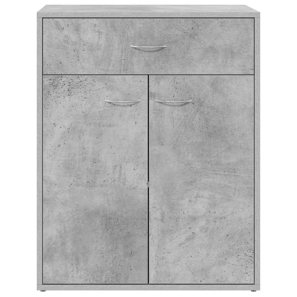 Dressoir 60x30x75 cm bewerkt hout betongrijs is nu te koop bij PeponiXL, paradijselijk wonen!