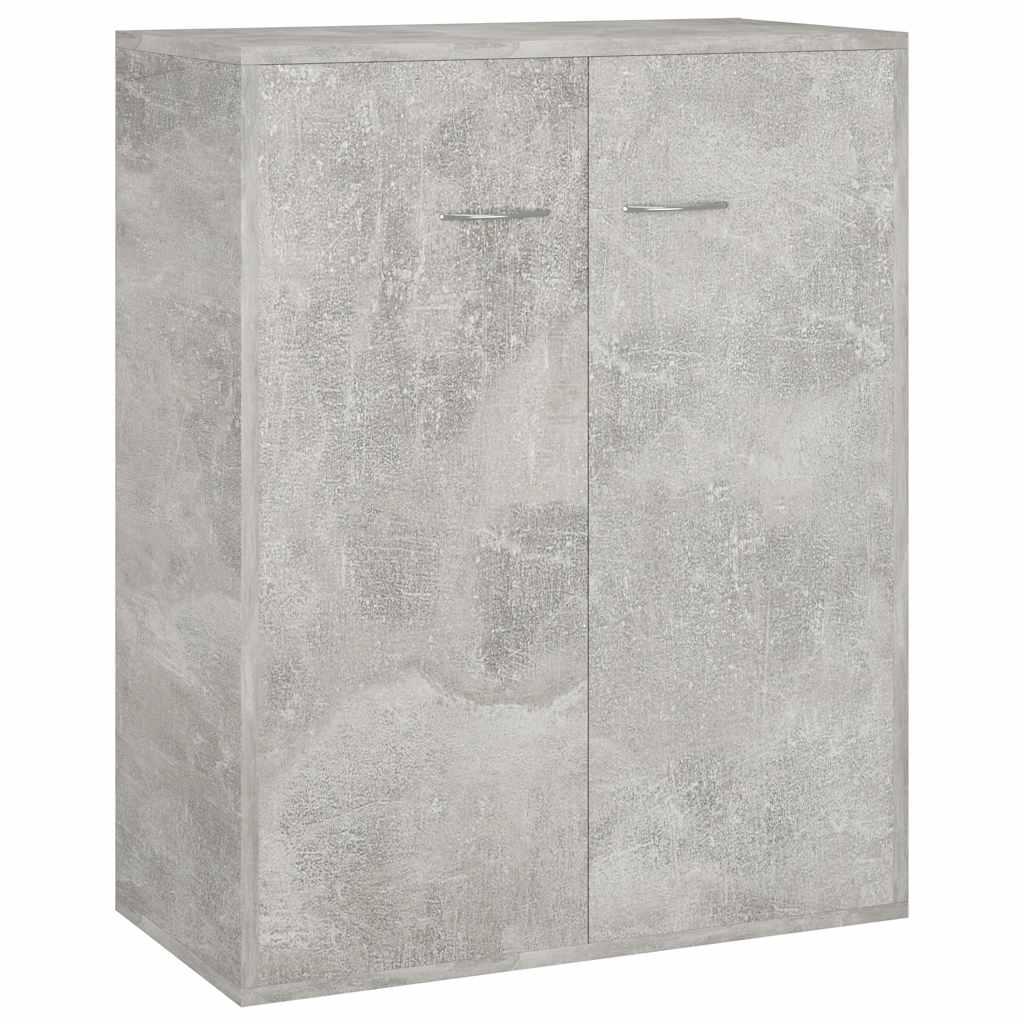 Dressoir 60x30x75 cm bewerkt hout betongrijs is nu te koop bij PeponiXL, paradijselijk wonen!