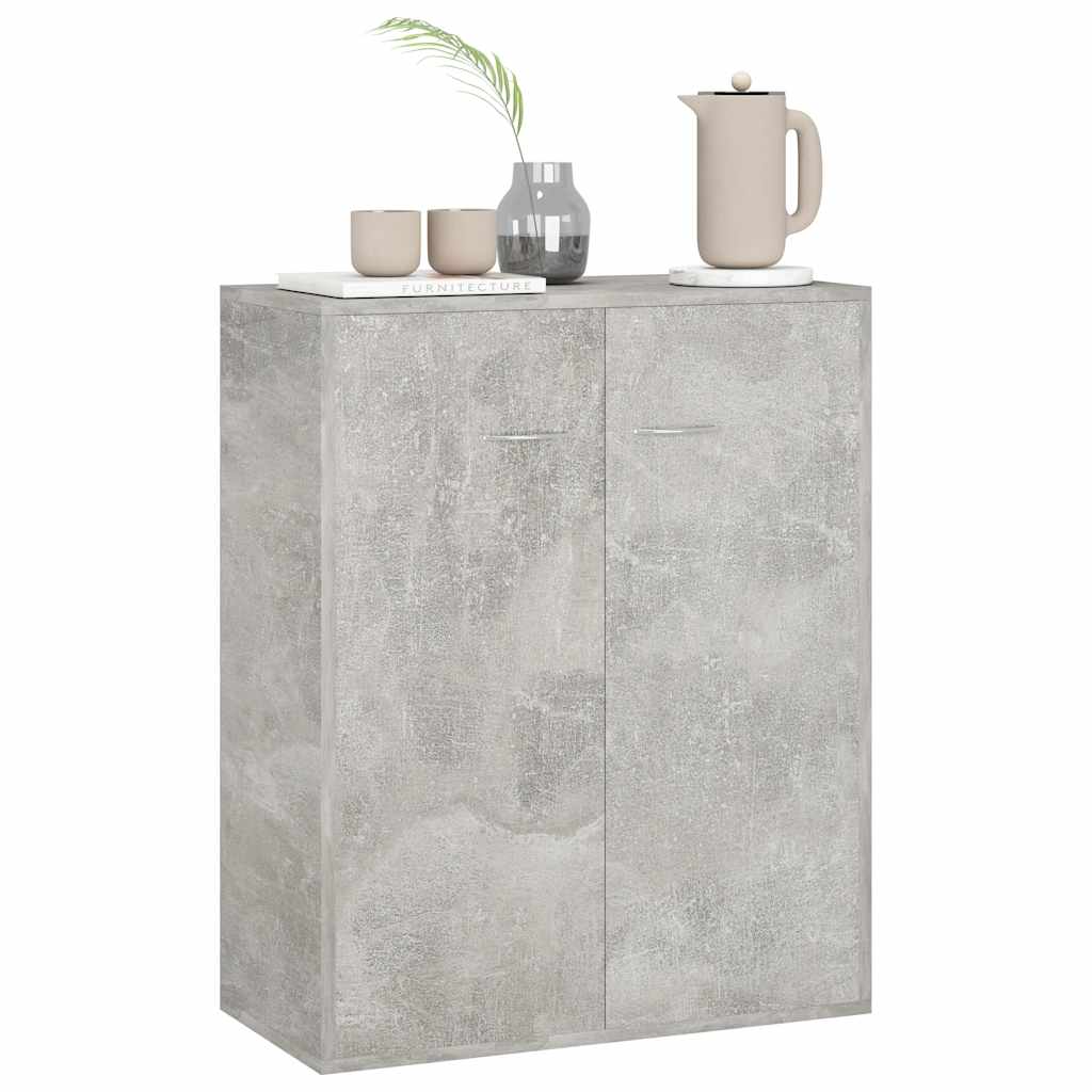 Dressoir 60x30x75 cm bewerkt hout betongrijs is nu te koop bij PeponiXL, paradijselijk wonen!