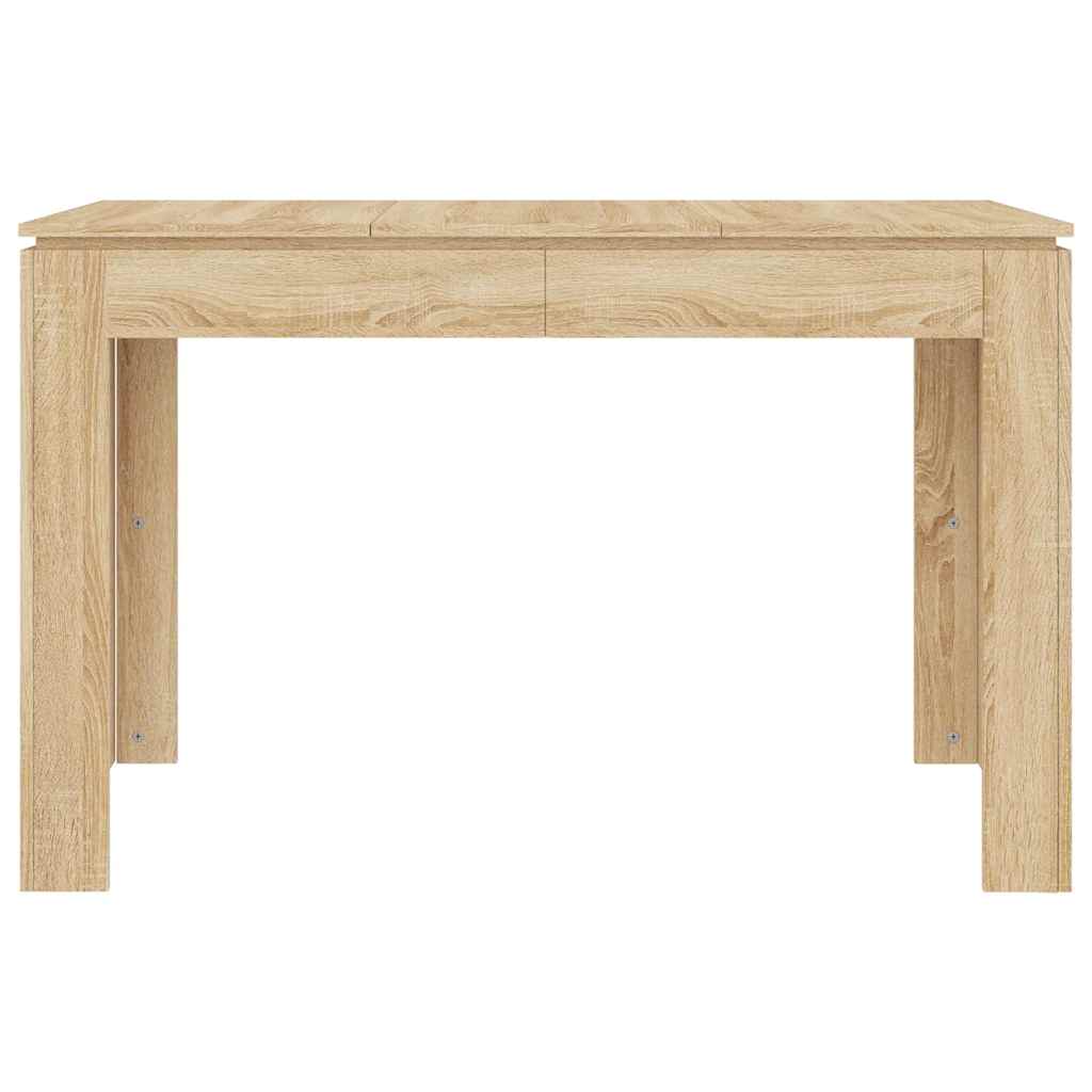Eettafel 120x60x76 cm bewerkt hout sonoma eikenkleurig is nu te koop bij PeponiXL, paradijselijk wonen!