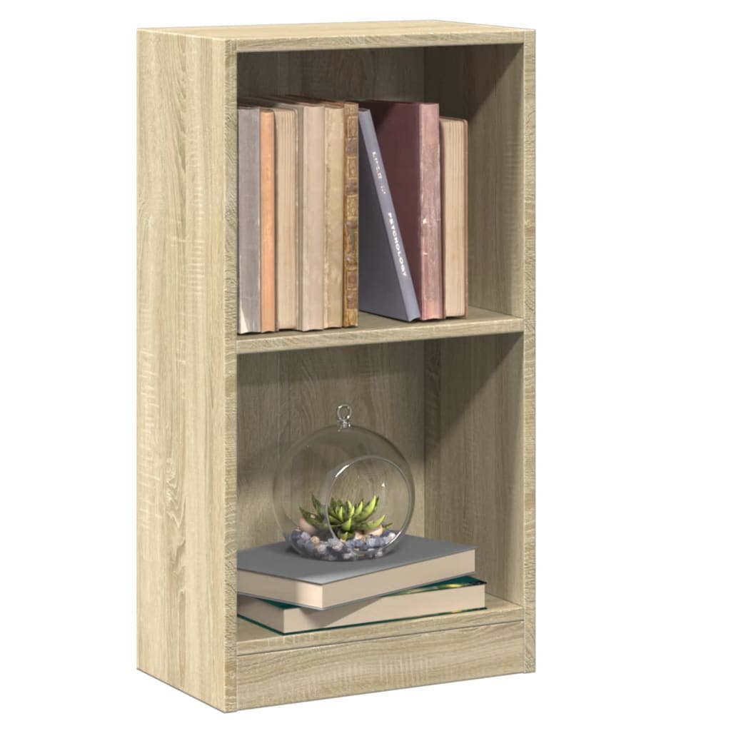 Boekenkast 40x24x75 cm bewerkt hout sonoma eikenkleurig is nu te koop bij PeponiXL, paradijselijk wonen!