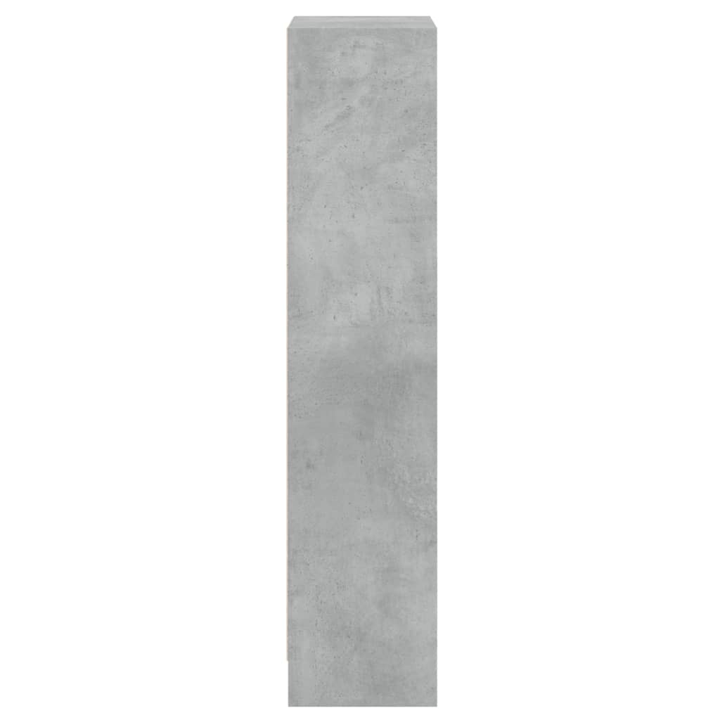 Boekenkast met 3 schappen 40x24x109 cm bewerkt hout betongrijs is nu te koop bij PeponiXL, paradijselijk wonen!