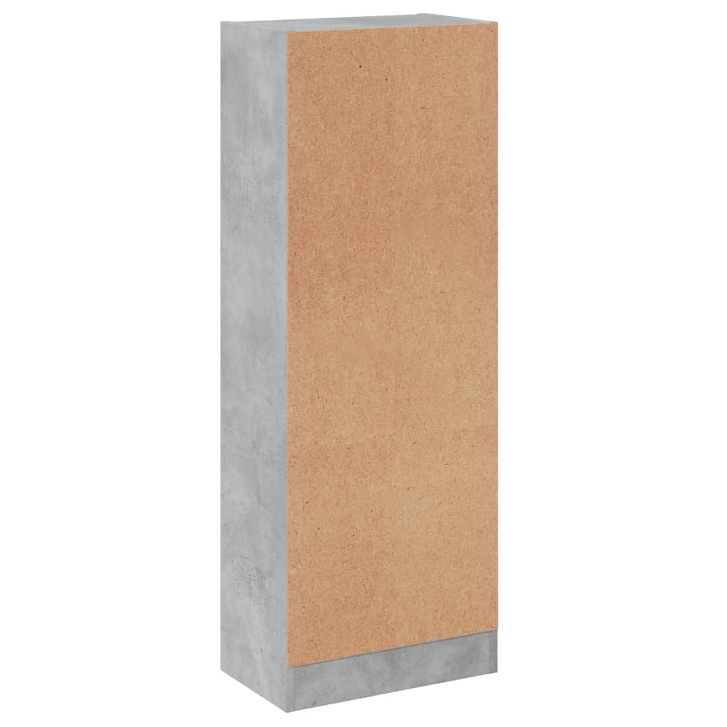Boekenkast met 3 schappen 40x24x109 cm bewerkt hout betongrijs is nu te koop bij PeponiXL, paradijselijk wonen!