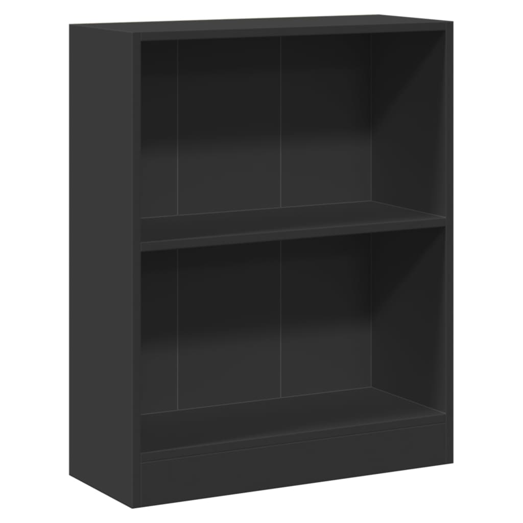 Boekenkast 60x24x76 cm bewerkt hout zwart is nu te koop bij PeponiXL, paradijselijk wonen!
