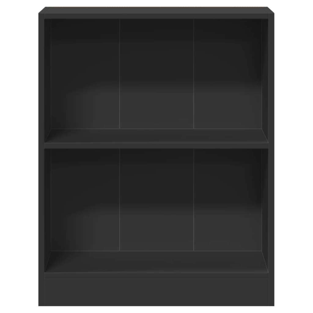 Boekenkast 60x24x76 cm bewerkt hout zwart is nu te koop bij PeponiXL, paradijselijk wonen!