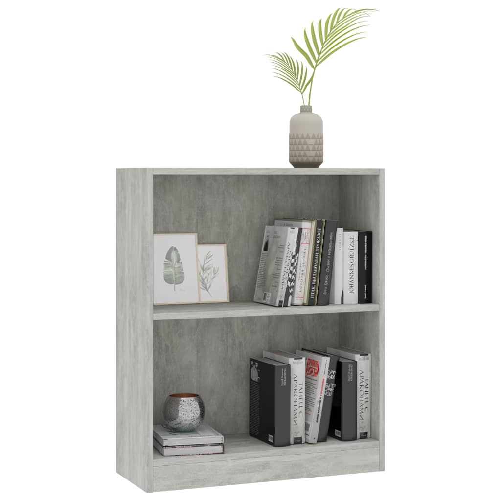 Boekenkast 60x24x76 cm bewerkt hout betongrijs is nu te koop bij PeponiXL, paradijselijk wonen!