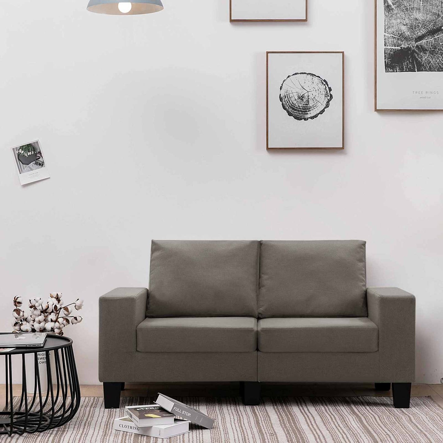 Bank Taupe Tweezitsbank Stof is nu te koop bij PeponiXL, paradijselijk wonen!