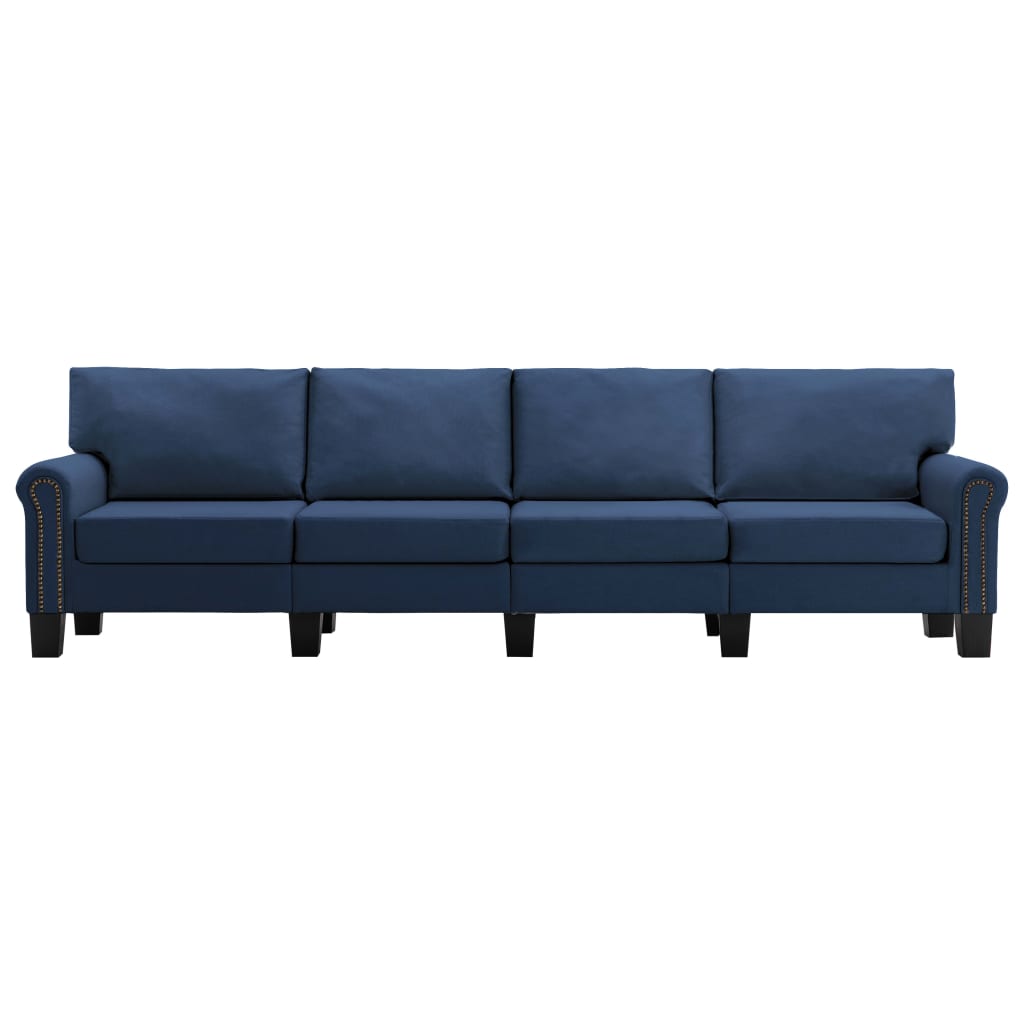 Vierzitsbank stof blauw is nu te koop bij PeponiXL, paradijselijk wonen!
