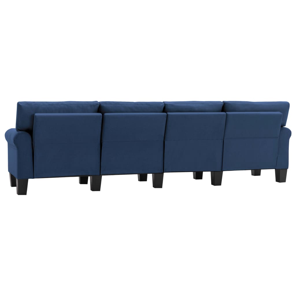 Vierzitsbank stof blauw is nu te koop bij PeponiXL, paradijselijk wonen!