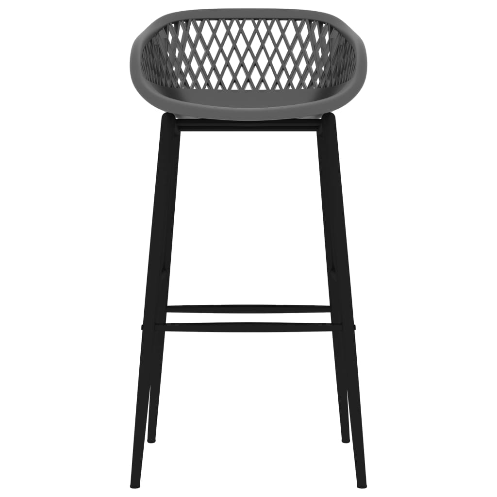 Barstoelen 2 st grijs is nu te koop bij PeponiXL, paradijselijk wonen!