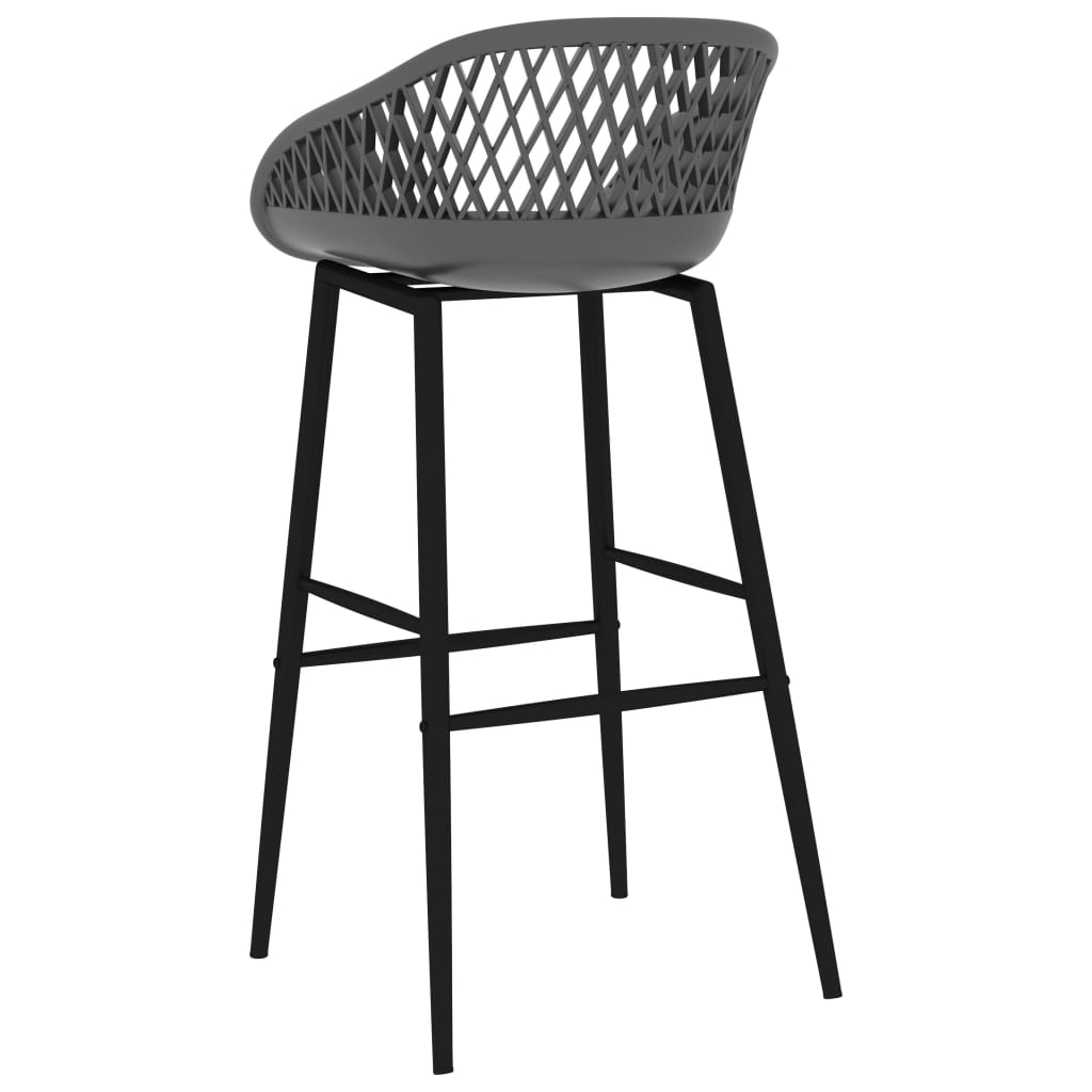 Barstoelen 2 st grijs is nu te koop bij PeponiXL, paradijselijk wonen!
