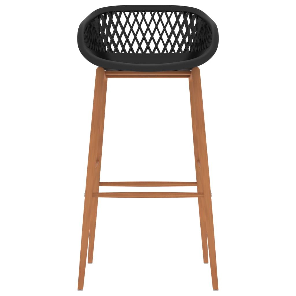 Barstoelen 2 st zwart is nu te koop bij PeponiXL, paradijselijk wonen!