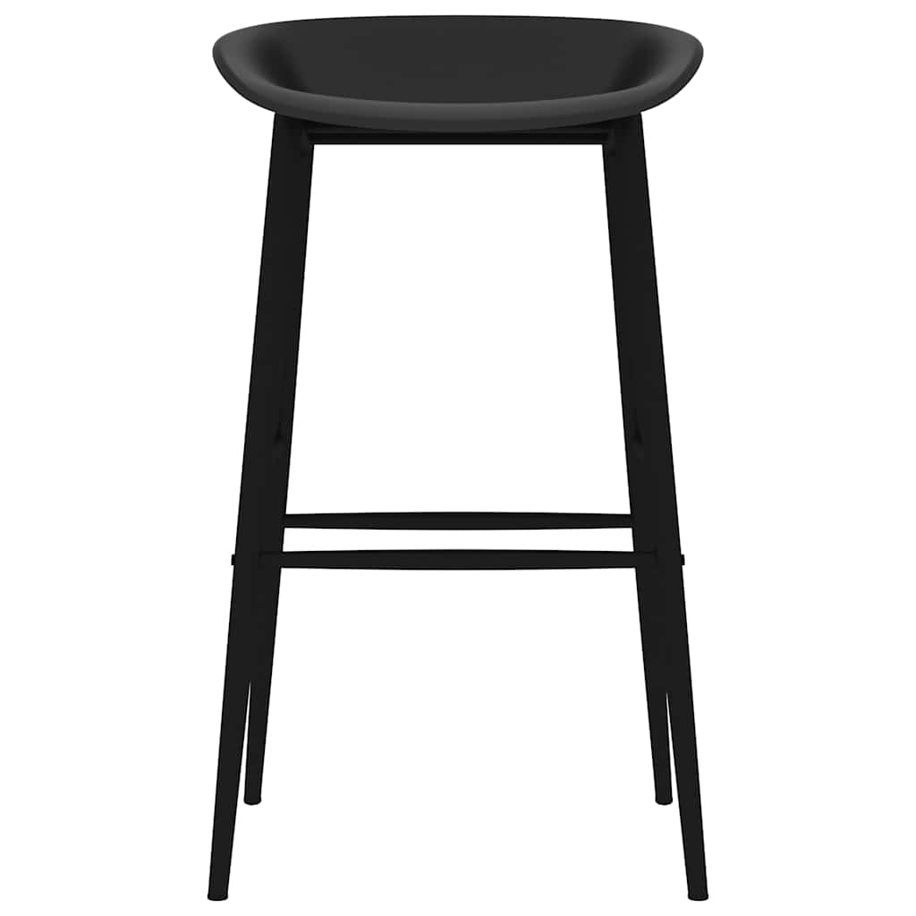 Barstoelen 2 st zwart is nu te koop bij PeponiXL, paradijselijk wonen!