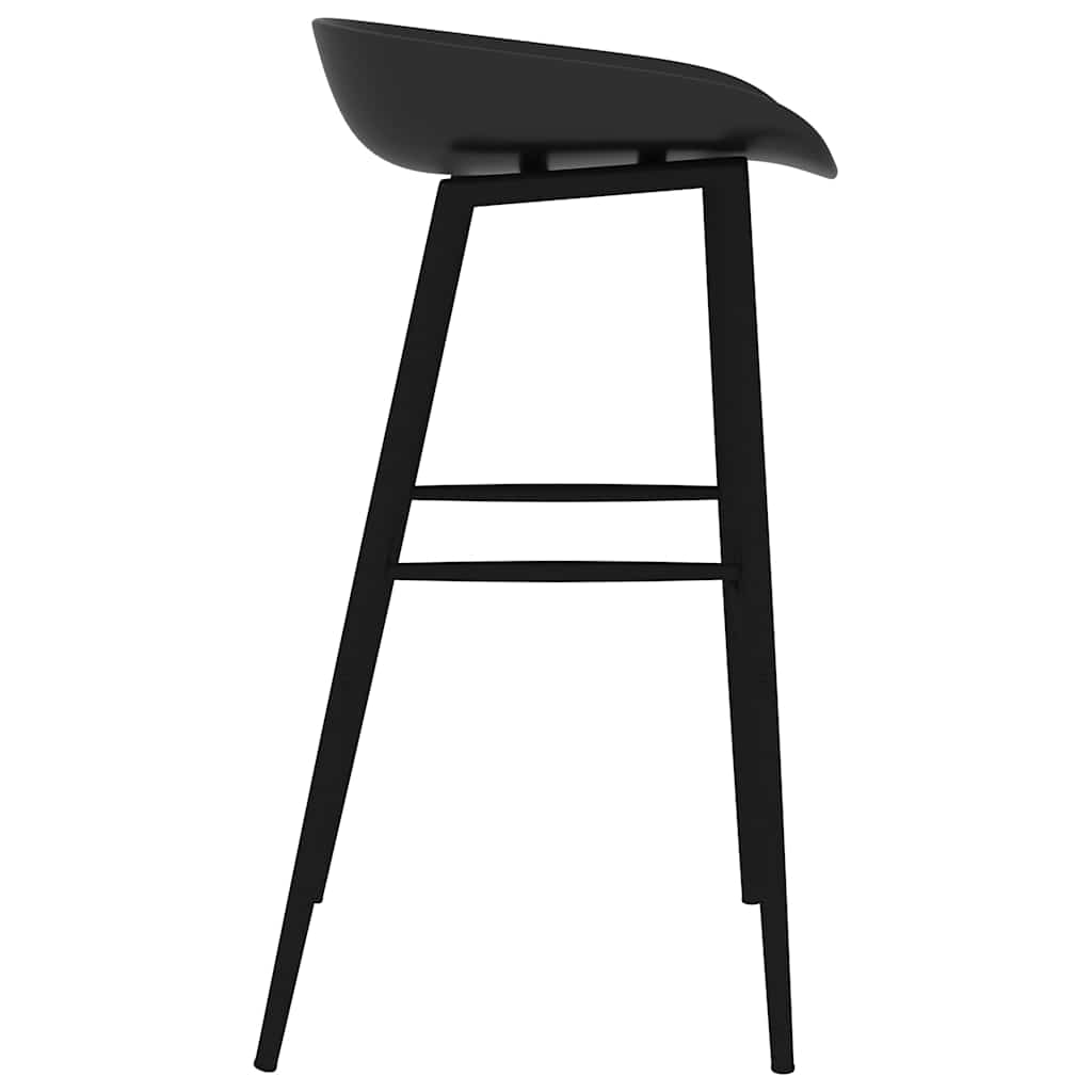 Barstoelen 2 st zwart is nu te koop bij PeponiXL, paradijselijk wonen!