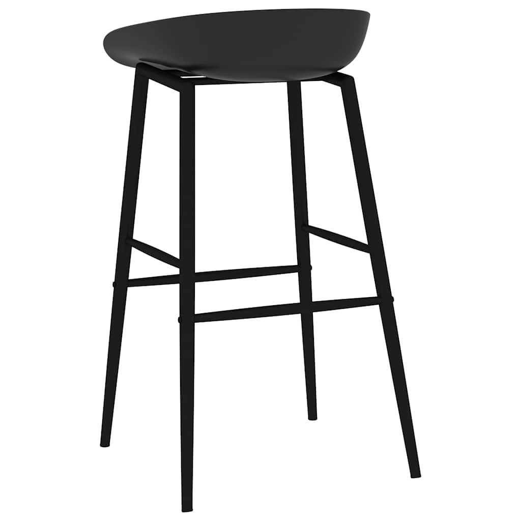 Barstoelen 2 st zwart is nu te koop bij PeponiXL, paradijselijk wonen!