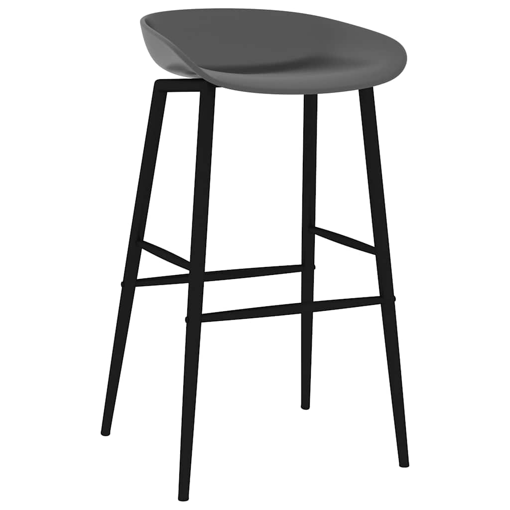 Barstoelen 2 st grijs is nu te koop bij PeponiXL, paradijselijk wonen!