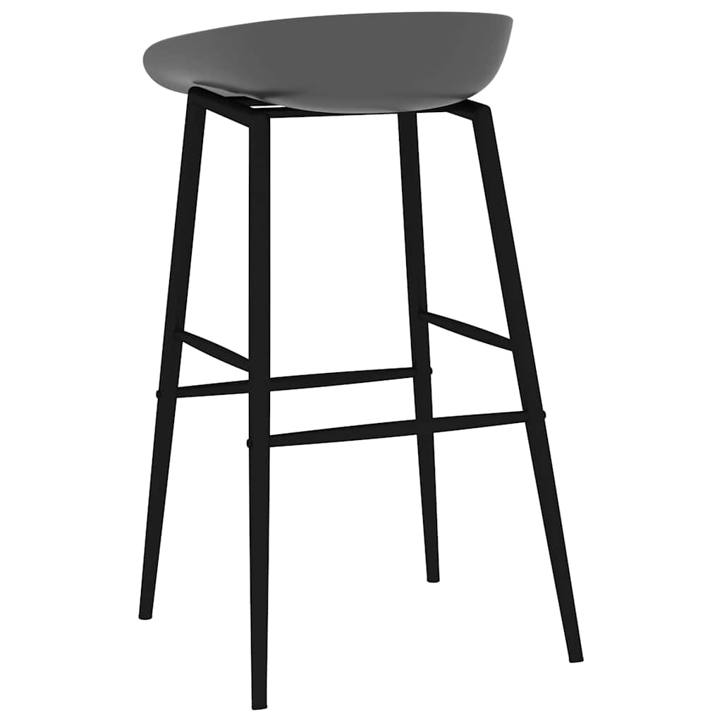 Barstoelen 2 st grijs is nu te koop bij PeponiXL, paradijselijk wonen!
