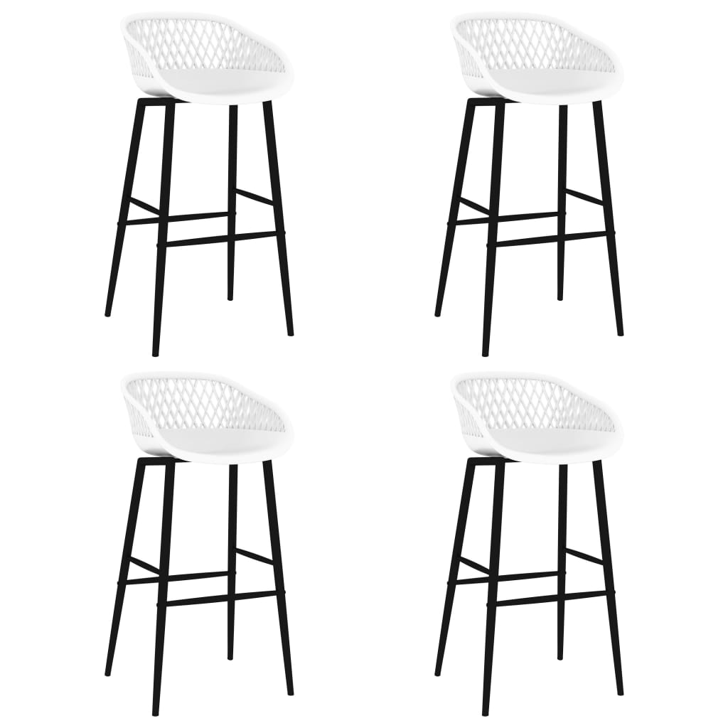 Barstoelen 4 st wit is nu te koop bij PeponiXL, paradijselijk wonen!