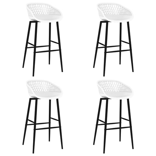 Barstoelen 4 st wit is nu te koop bij PeponiXL, paradijselijk wonen!