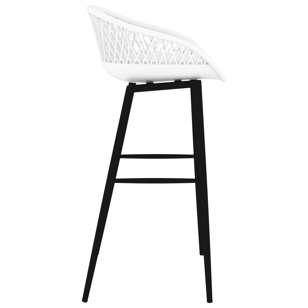 Barstoelen 4 st wit is nu te koop bij PeponiXL, paradijselijk wonen!