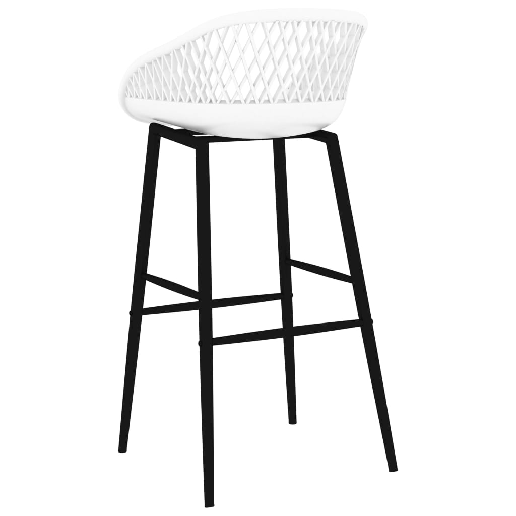 Barstoelen 4 st wit is nu te koop bij PeponiXL, paradijselijk wonen!