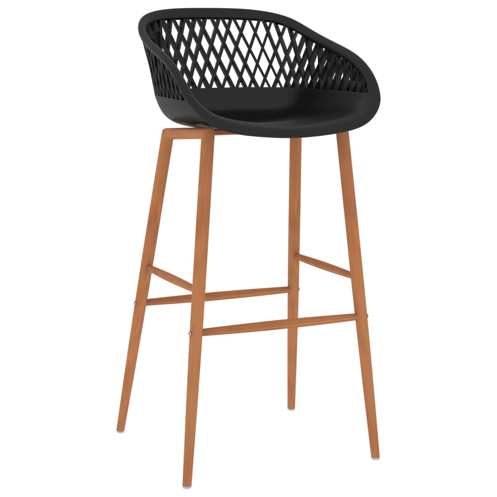 Barstoelen 4 st zwart is nu te koop bij PeponiXL, paradijselijk wonen!