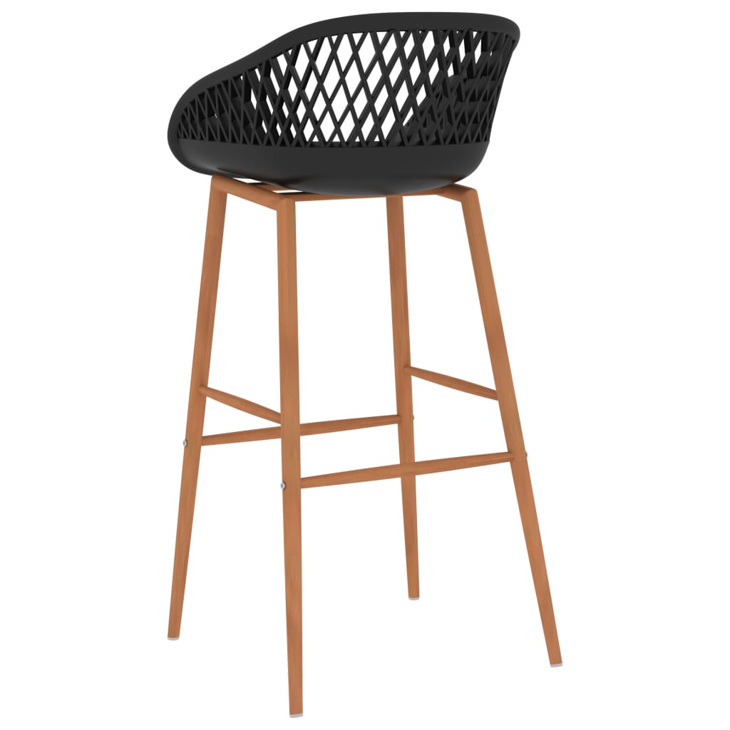 Barstoelen 4 st zwart is nu te koop bij PeponiXL, paradijselijk wonen!