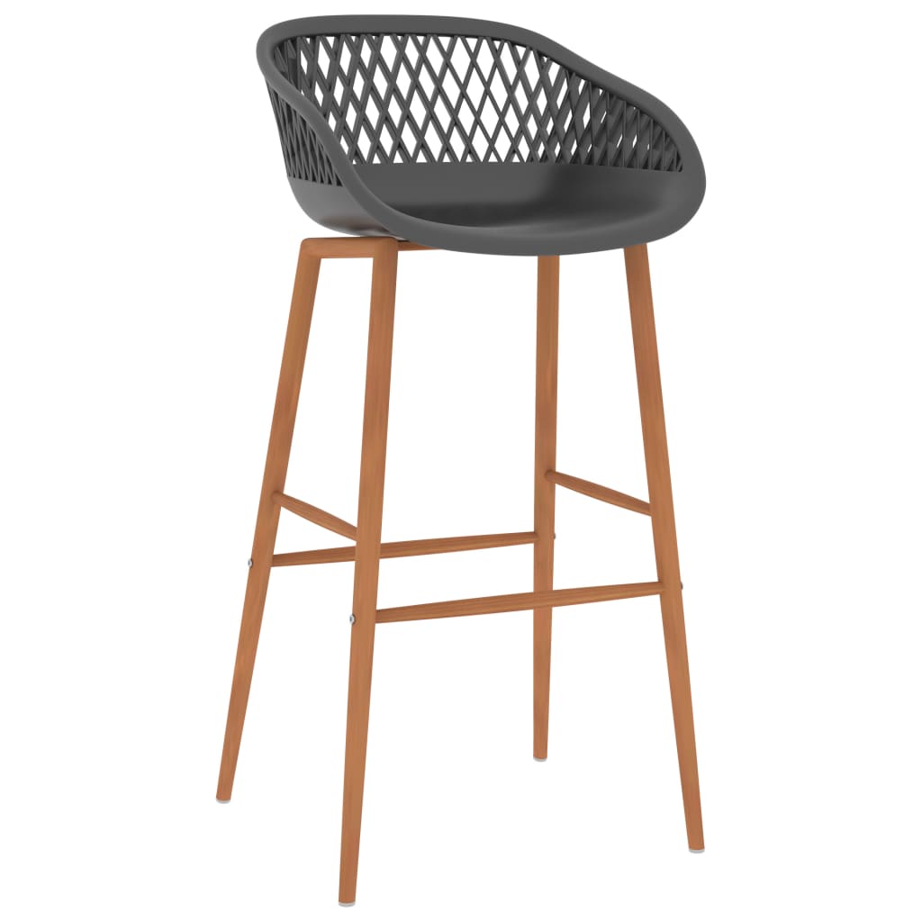 Barstoelen 4 st grijs is nu te koop bij PeponiXL, paradijselijk wonen!