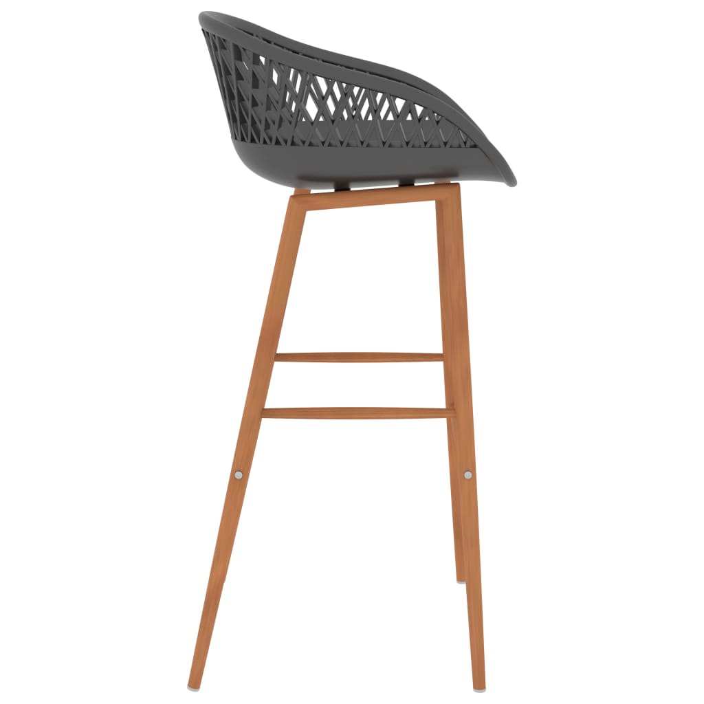 Barstoelen 4 st grijs is nu te koop bij PeponiXL, paradijselijk wonen!