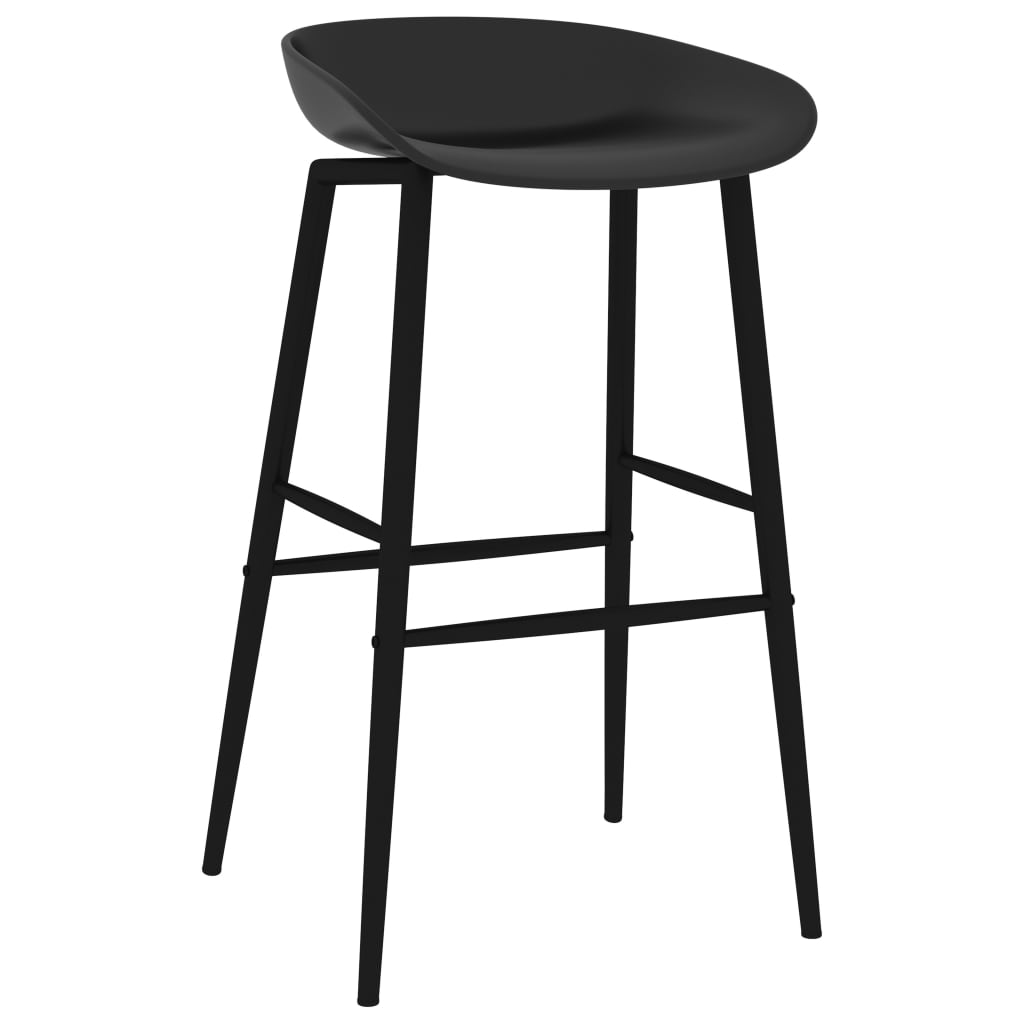 Barstoelen 4 st zwart is nu te koop bij PeponiXL, paradijselijk wonen!