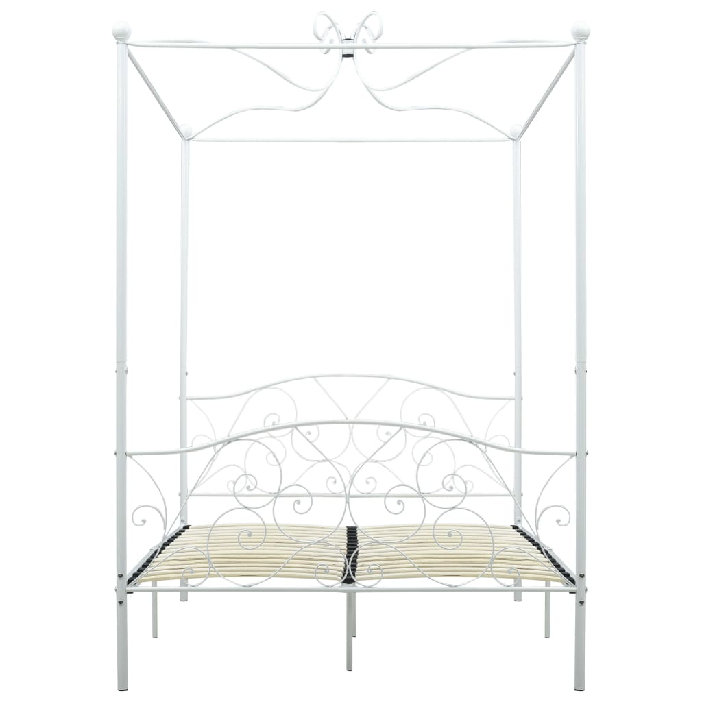Hemelbedframe metaal wit 120x200 cm is nu te koop bij PeponiXL, paradijselijk wonen!