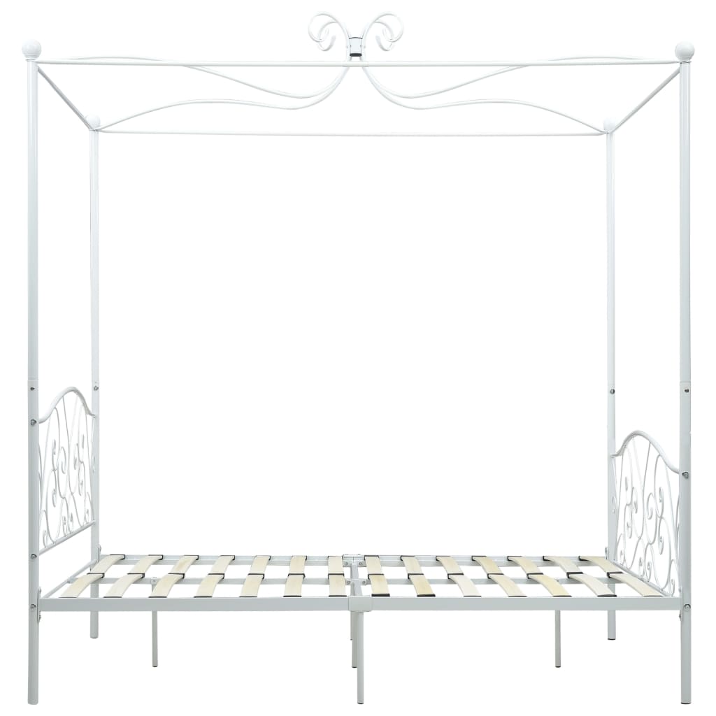 Hemelbedframe metaal wit 120x200 cm is nu te koop bij PeponiXL, paradijselijk wonen!