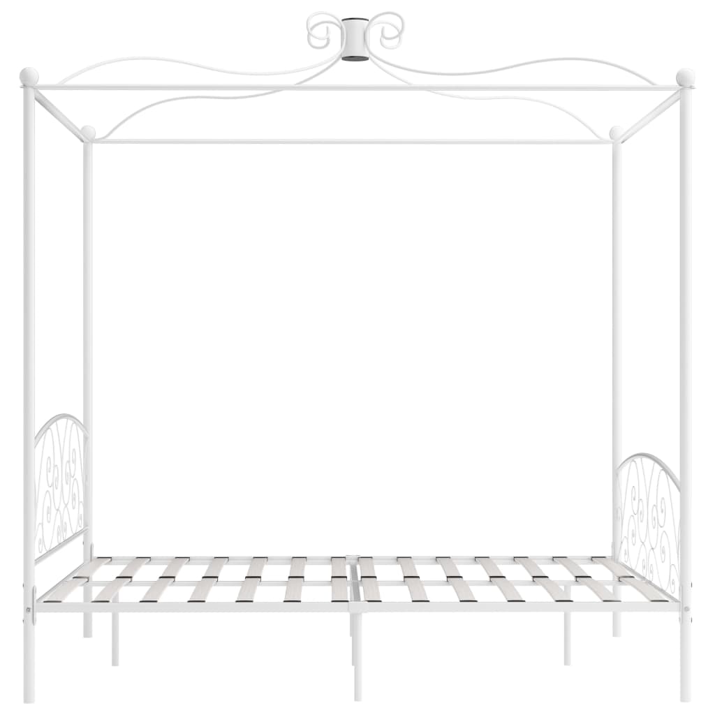 Hemelbedframe metaal wit 160x200 cm is nu te koop bij PeponiXL, paradijselijk wonen!