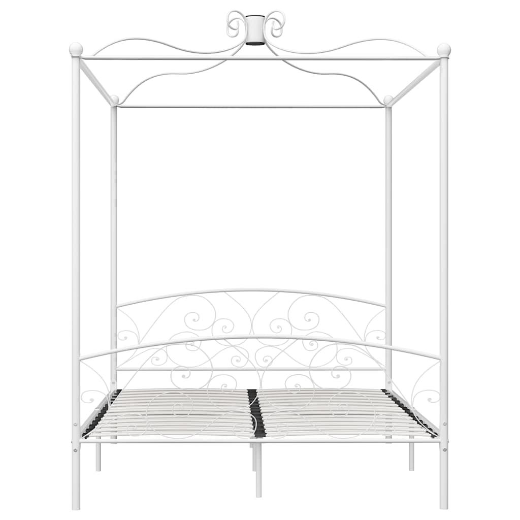 Hemelbedframe metaal wit 180x200 cm is nu te koop bij PeponiXL, paradijselijk wonen!