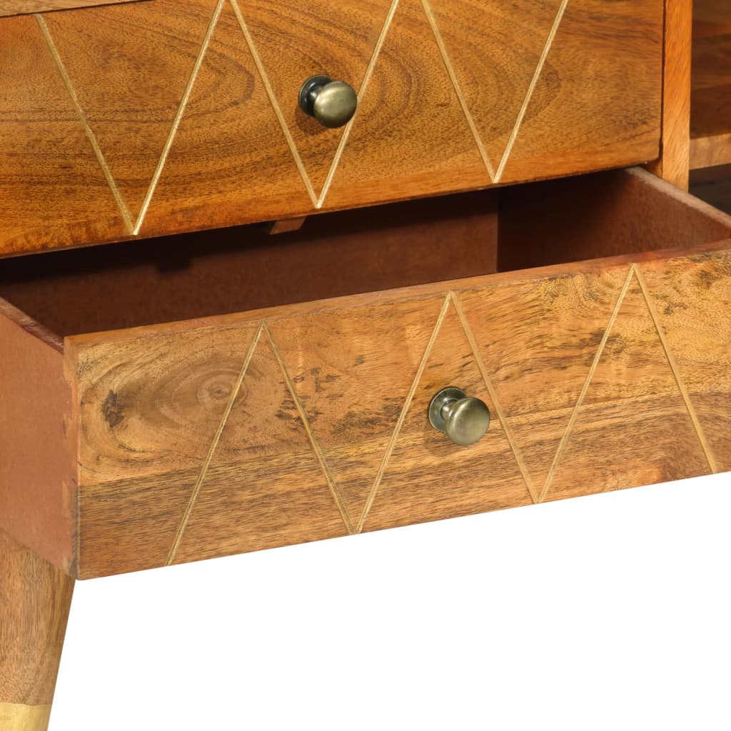 Tv-meubel 85x35x47 cm massief mangohout is nu te koop bij PeponiXL, paradijselijk wonen!