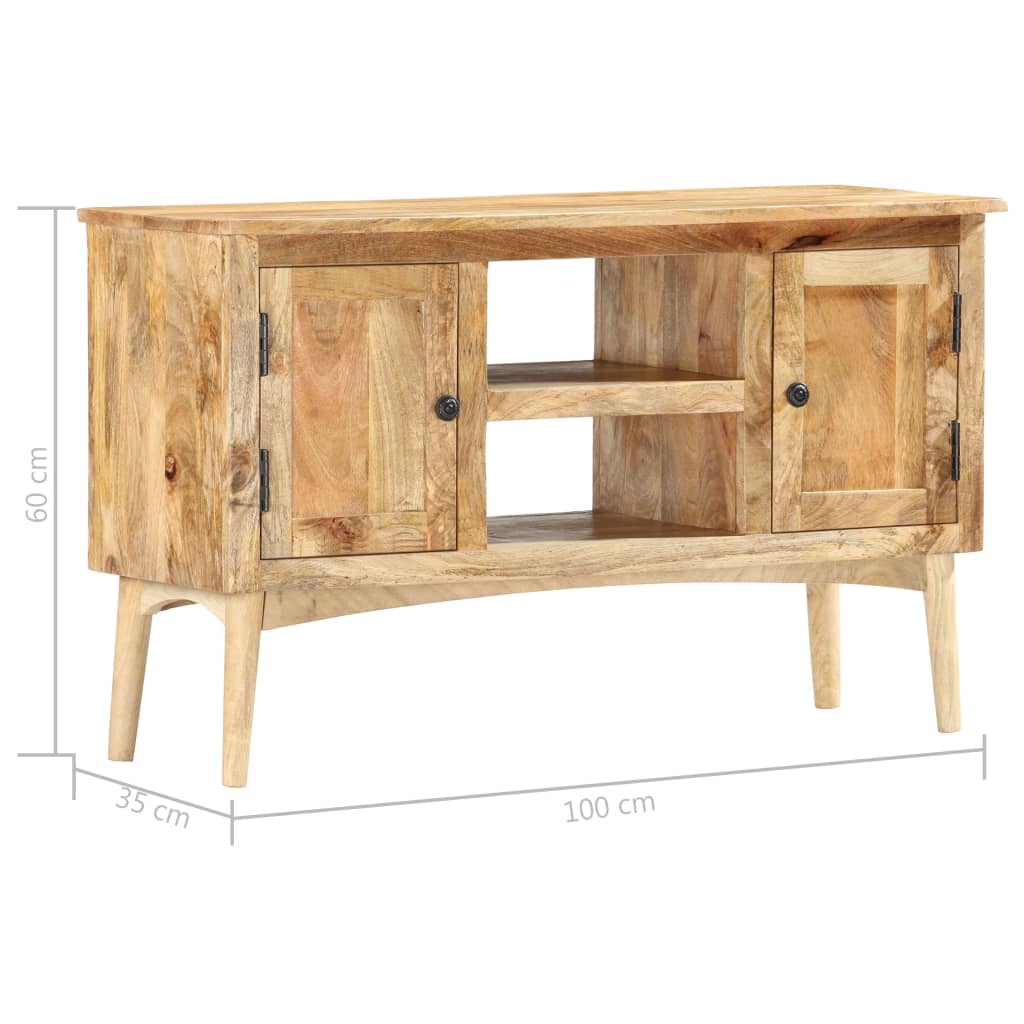 Dressoir 100x35x60 cm massief mangohout is nu te koop bij PeponiXL, paradijselijk wonen!