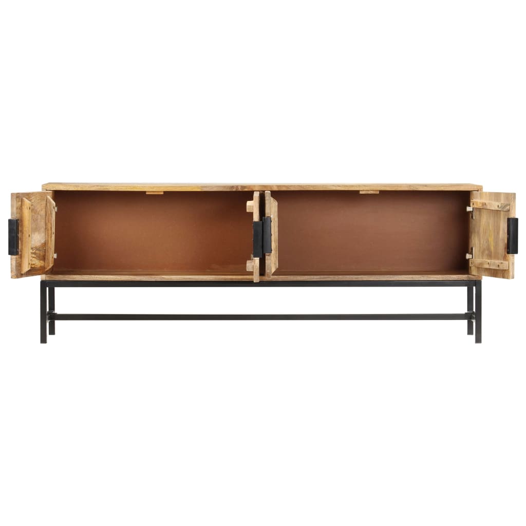 Tv-meubel 140x30x50 cm massief mangohout is nu te koop bij PeponiXL, paradijselijk wonen!