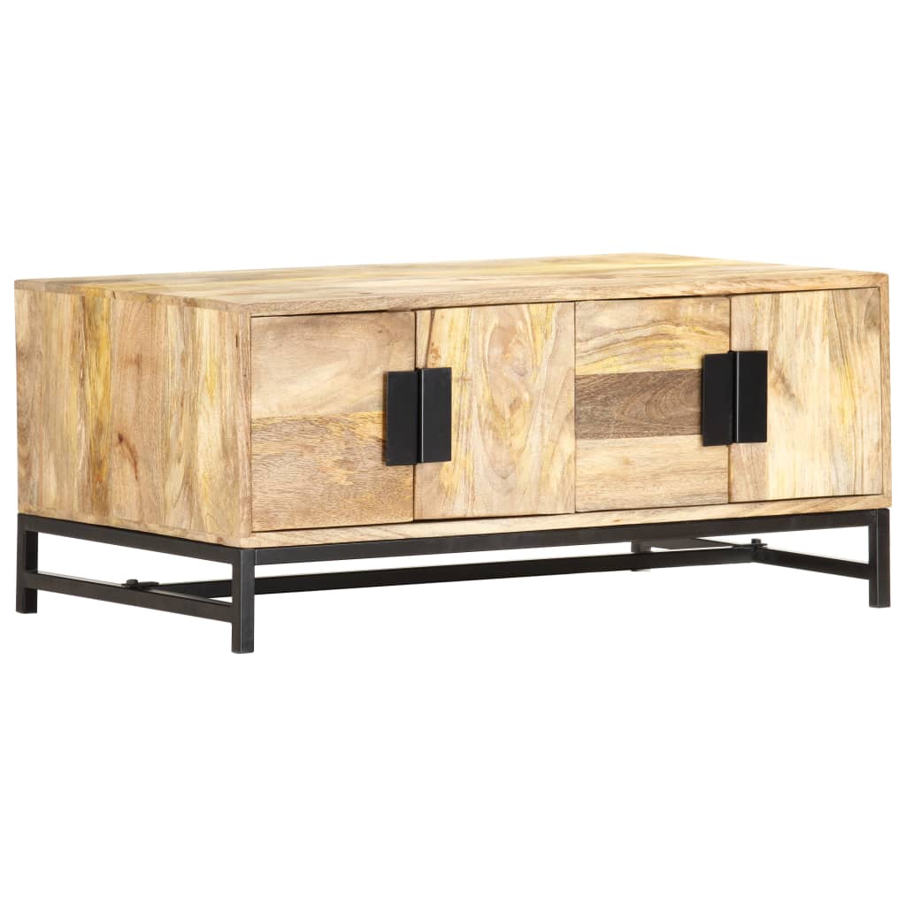 Salontafel 90x55x40 cm massief mangohout is nu te koop bij PeponiXL, paradijselijk wonen!