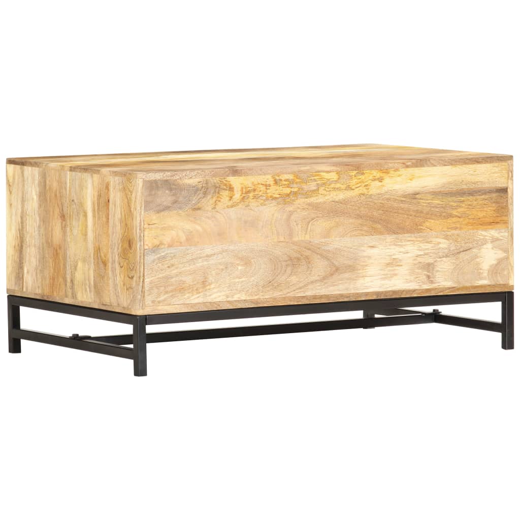 Salontafel 90x55x40 cm massief mangohout is nu te koop bij PeponiXL, paradijselijk wonen!