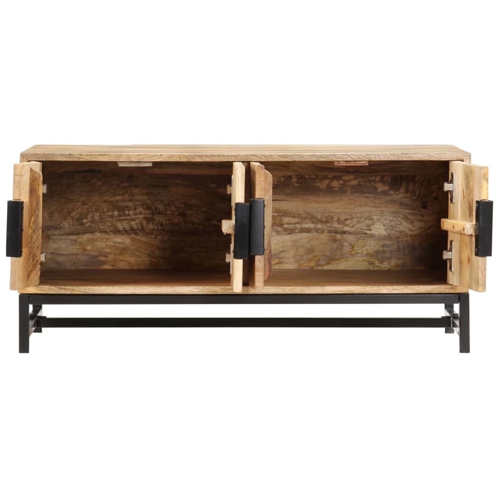 Salontafel 90x55x40 cm massief mangohout is nu te koop bij PeponiXL, paradijselijk wonen!