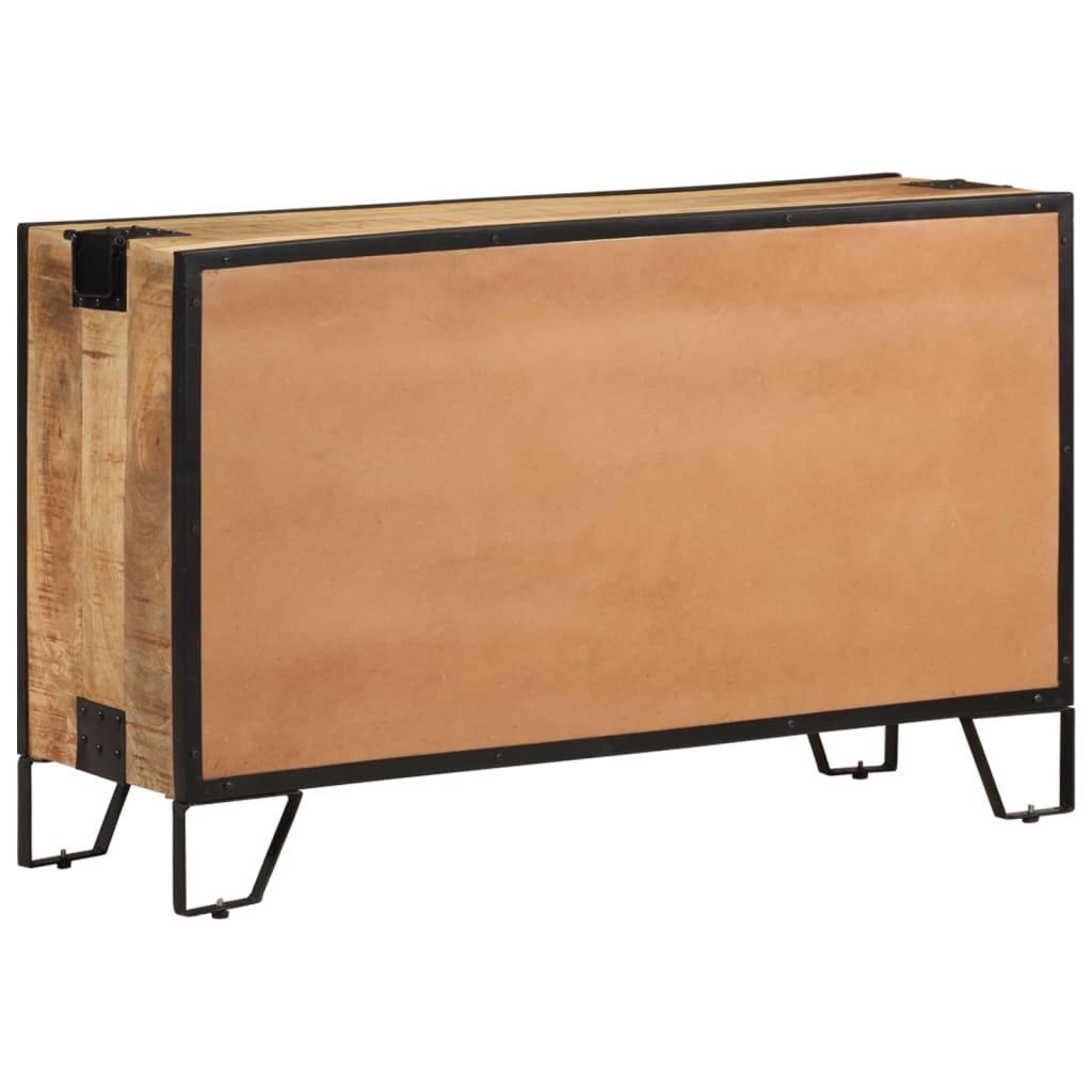 Dressoir 100x31x60 cm massief ruw mangohout is nu te koop bij PeponiXL, paradijselijk wonen!