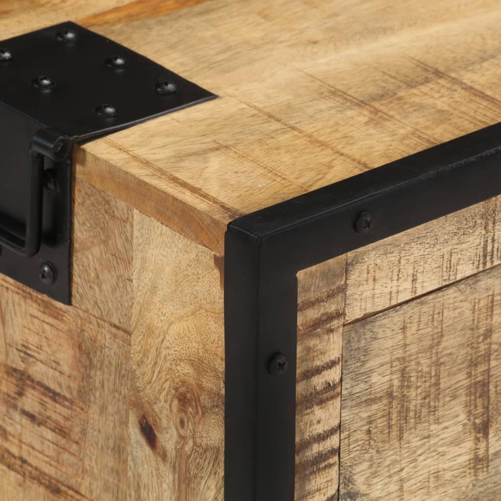 Dressoir 100x31x60 cm massief ruw mangohout is nu te koop bij PeponiXL, paradijselijk wonen!