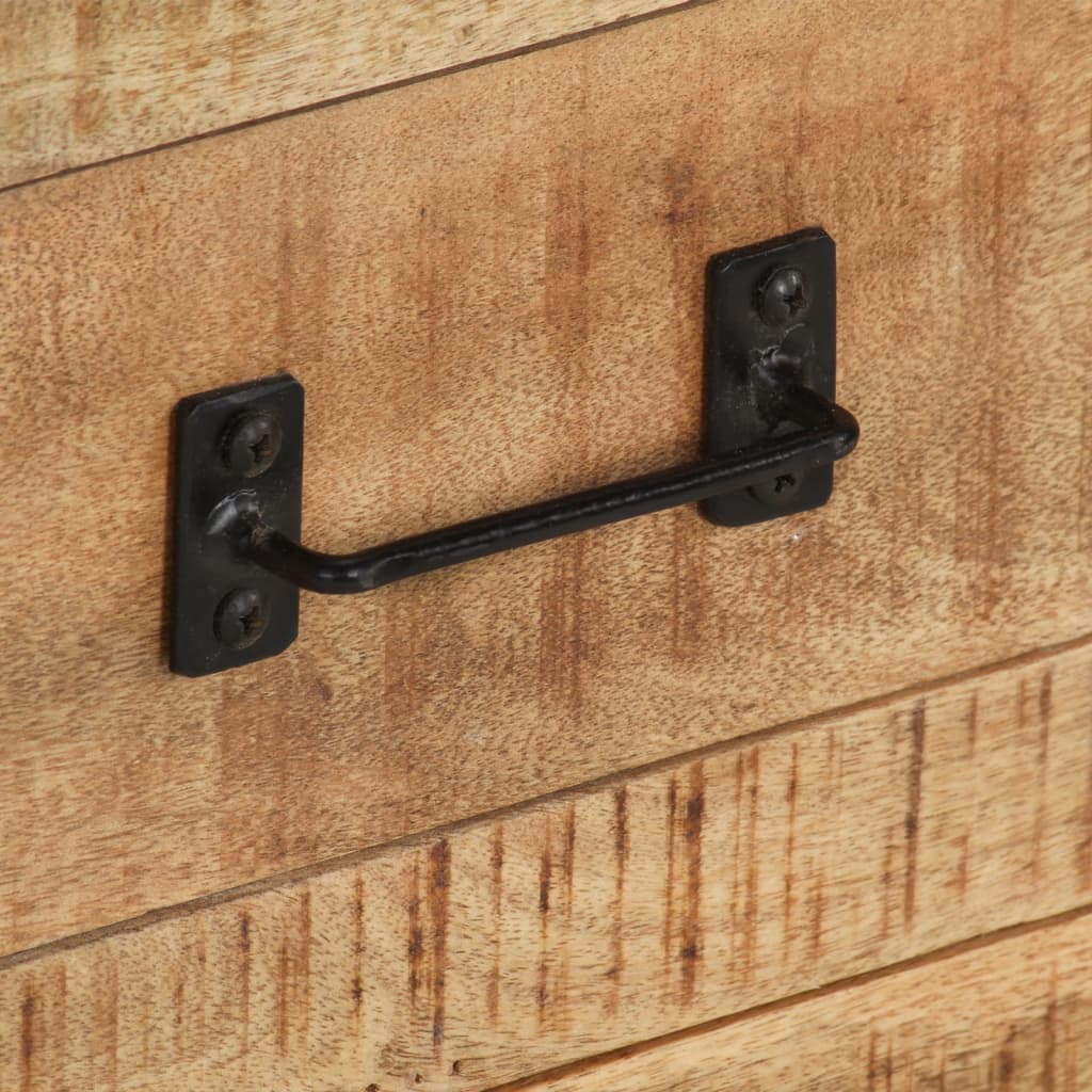 Dressoir 100x31x60 cm massief ruw mangohout is nu te koop bij PeponiXL, paradijselijk wonen!
