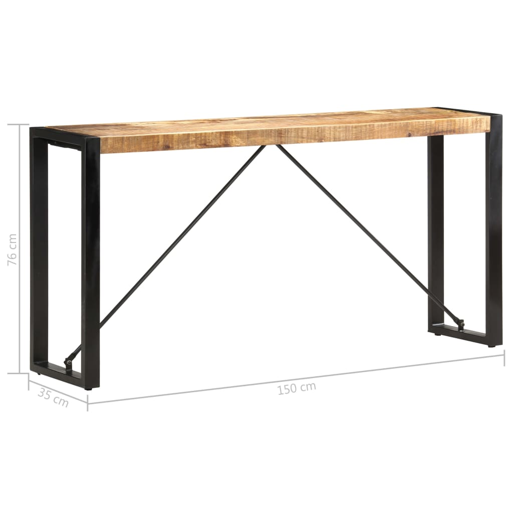 Wandtafel 150x35x76 cm massief acaciahout is nu te koop bij PeponiXL, paradijselijk wonen!