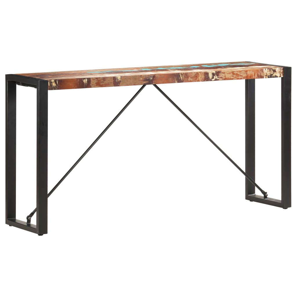 Wandtafel 150x35x76 cm massief gerecycled hout is nu te koop bij PeponiXL, paradijselijk wonen!