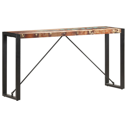 Wandtafel 150x35x76 cm massief gerecycled hout is nu te koop bij PeponiXL, paradijselijk wonen!