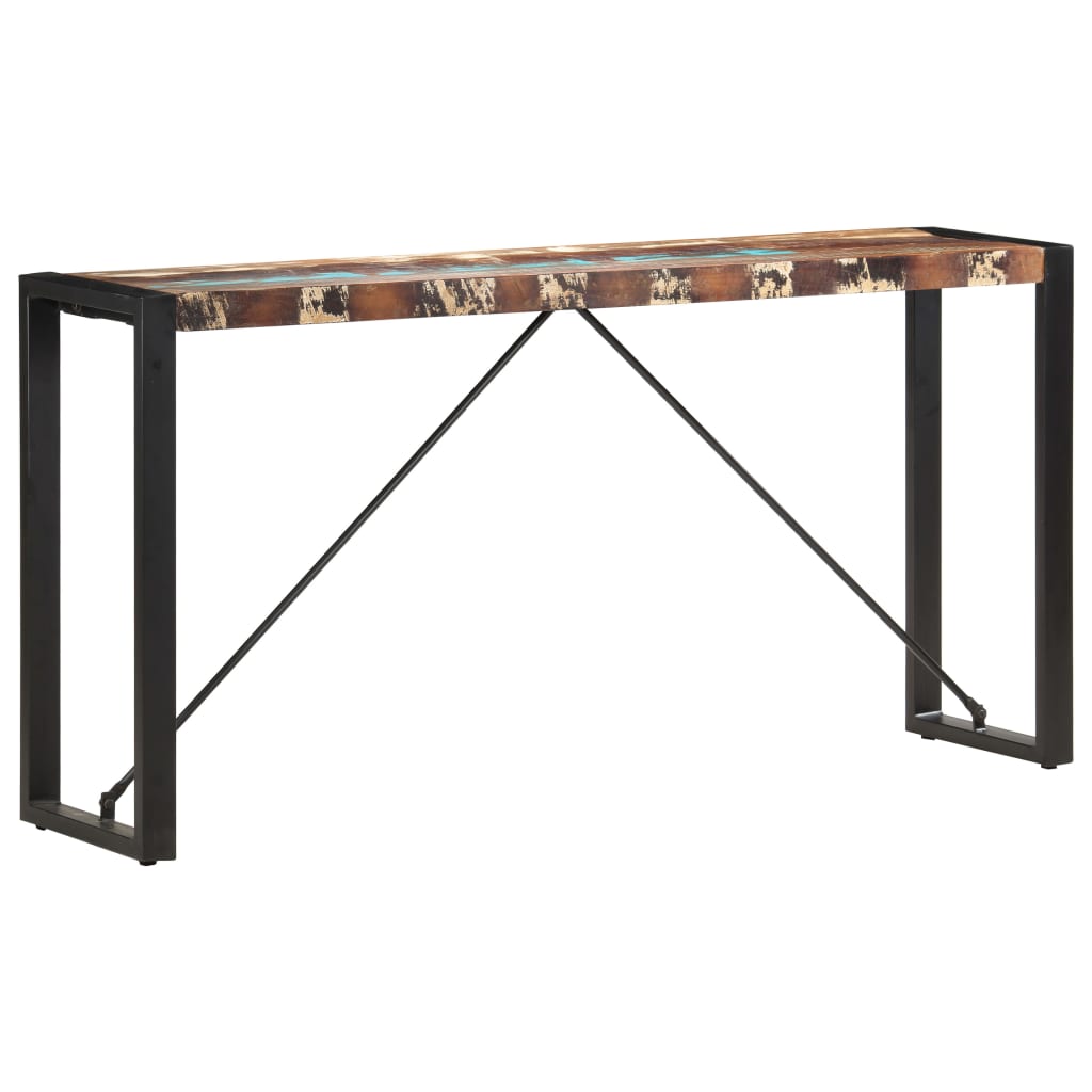 Wandtafel 150x35x76 cm massief gerecycled hout is nu te koop bij PeponiXL, paradijselijk wonen!