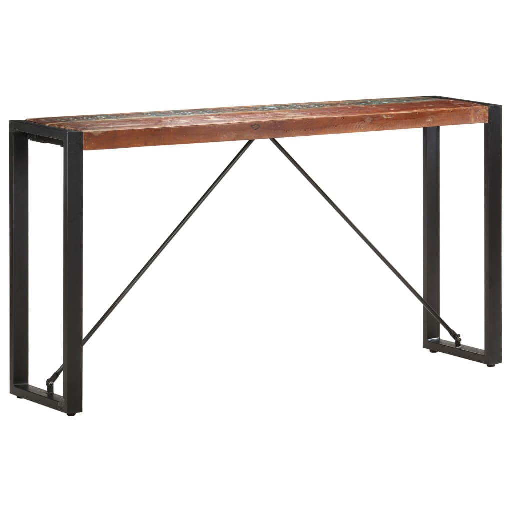 Wandtafel 150x35x76 cm massief gerecycled hout is nu te koop bij PeponiXL, paradijselijk wonen!