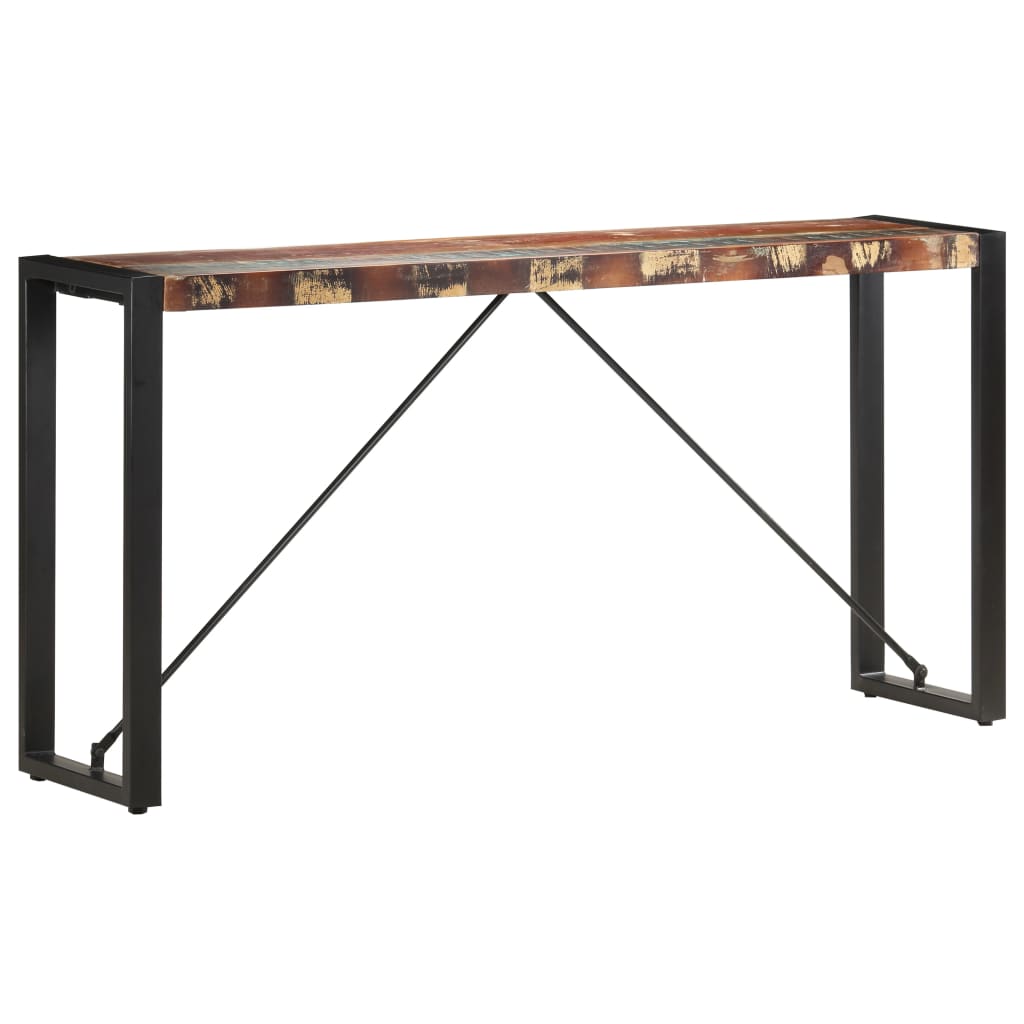 Wandtafel 150x35x76 cm massief gerecycled hout is nu te koop bij PeponiXL, paradijselijk wonen!
